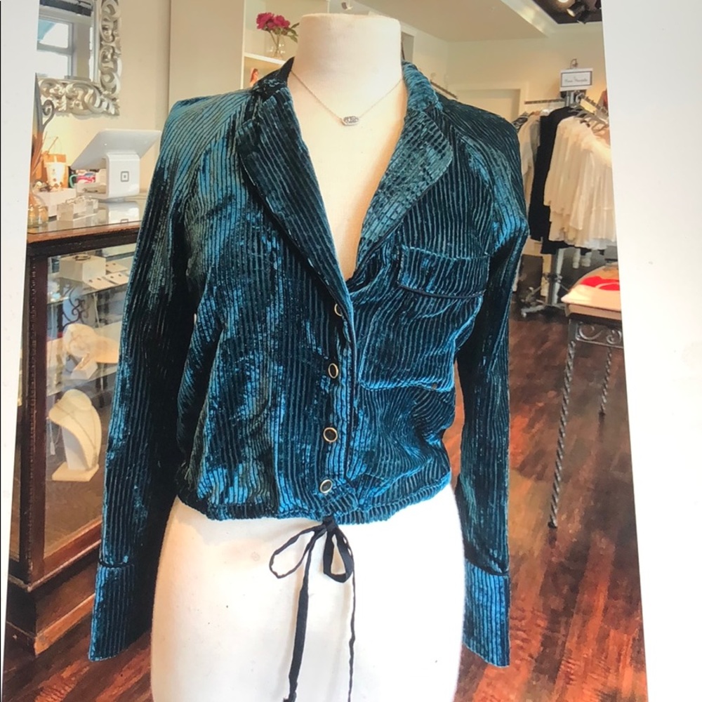 Free People Spirulina Jacket in teal